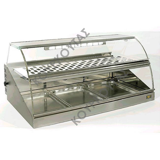 Βιτρίνα θερμαινόμενη ROLLER GRILL VH 1000