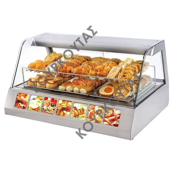 Βιτρίνα θερμαινόμενη ROLLER GRILL VVC 1200 με εσωτερικό φωτισμό