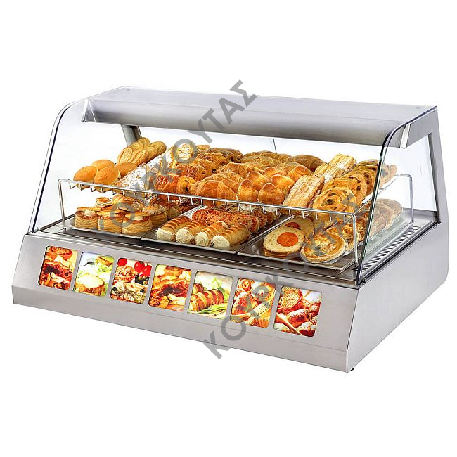 Βιτρίνα θερμαινόμενη ROLLER GRILL VVC 1200 με εσωτερικό φωτισμό