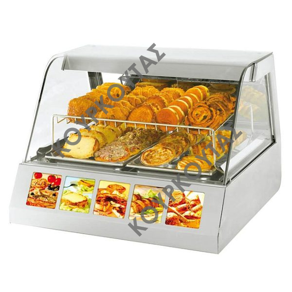 Βιτρίνα θερμαινόμενη ROLLER GRILL με εσωτερικό φωτισμό VVC 800
