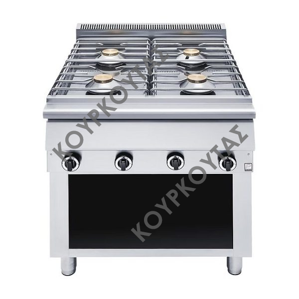 Φλόγιστρο 4 εστιών αερίου χαμηλής πίεσης GH 470 με ανοιχτή βάση Panaritis