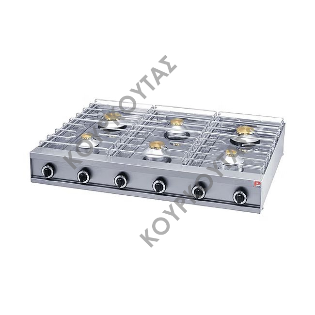 Φλόγιστρο 6 εστιών επιτραπέζιο αερίου GL 670 Panaritis