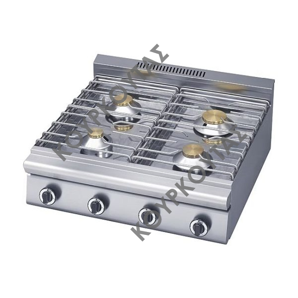 Φλόγιστρο 4 εστιών αερίου χαμηλής πίεσης GM 470 Panaritis