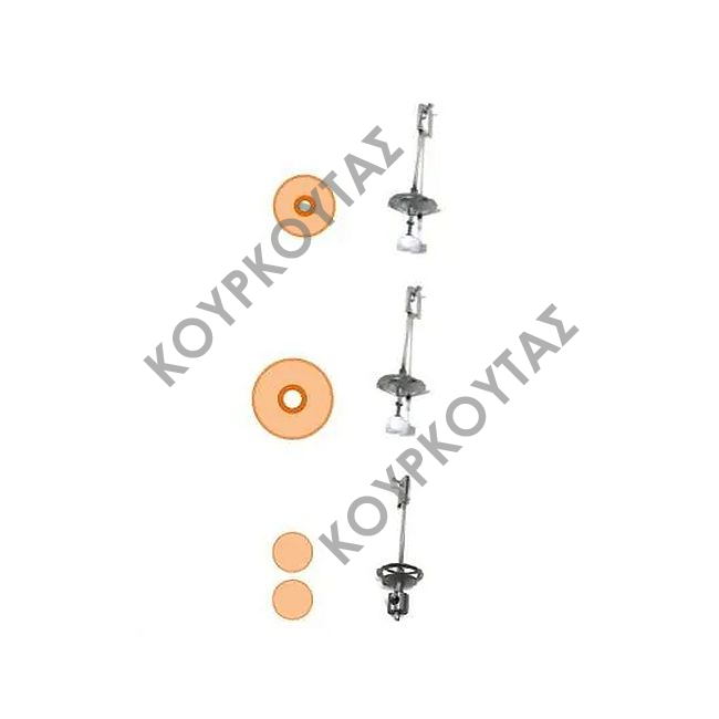 Μηχανή Λουκουμά Επαγγελματική 1025 Σετ με Φριτέζα - Χειροκίνητη - Image 6