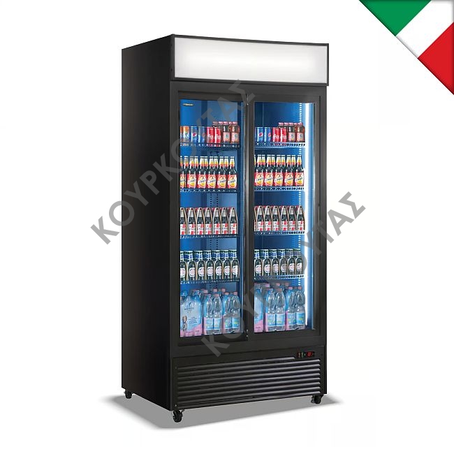 Βιτρίνα συντήρησης αναψυκτικών CL1100 V2GC SL Black KlimaItalia
