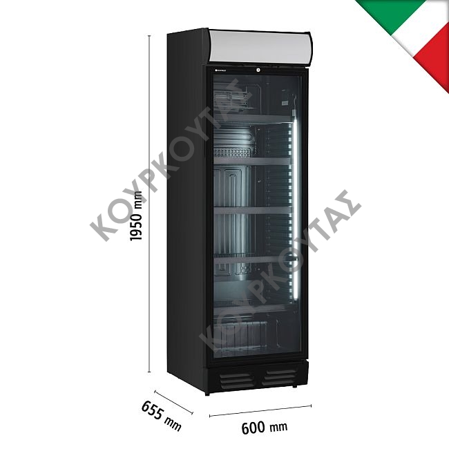 Βιτρίνα αναψυκτικών EKG390 C BLACK KlimaItalia - Image 2
