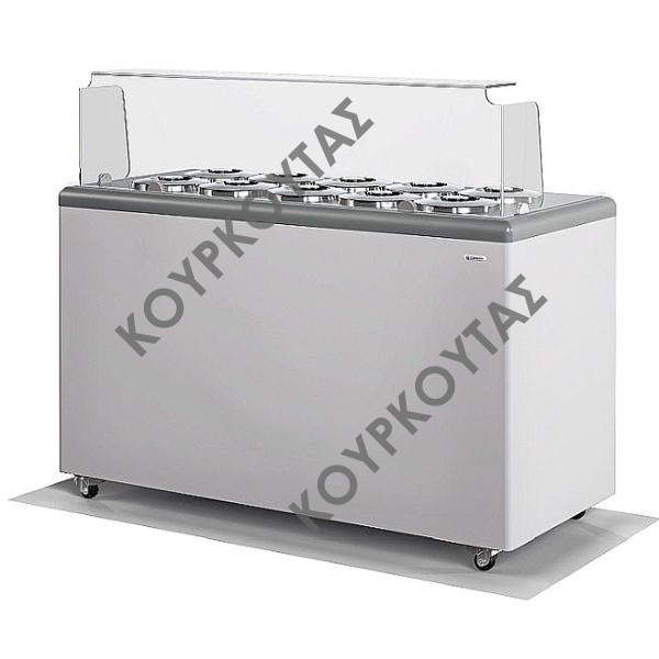 ΒΙΤΡΙΝΑ ΧΥΜΑ ΠΑΓΩΤΟΥ 10 + 8 ΘΕΣΕΙΣ GELATTI 10 CRYSTAL