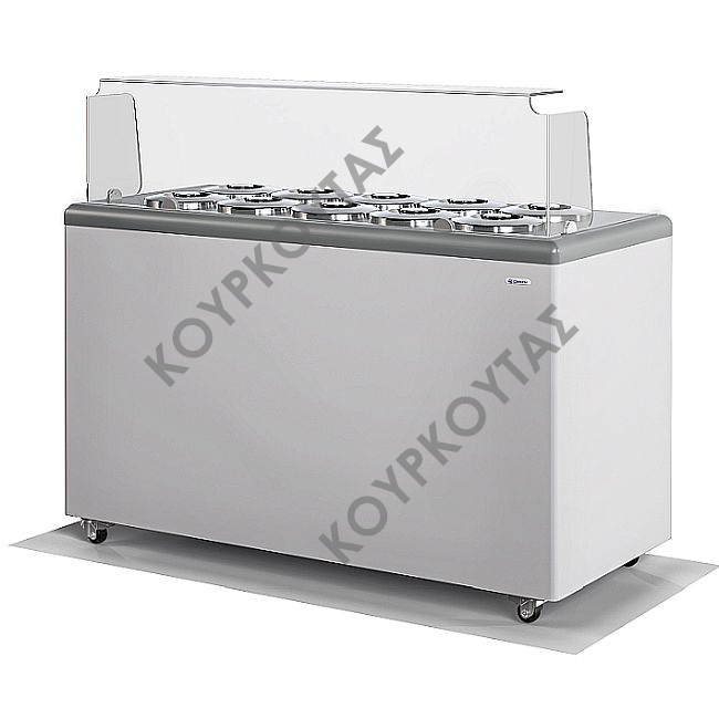 ΒΙΤΡΙΝΑ ΧΥΜΑ ΠΑΓΩΤΟΥ 10 + 8 ΘΕΣΕΙΣ GELATTI 10 CRYSTAL