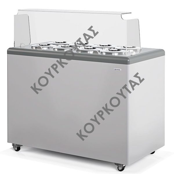 ΒΙΤΡΙΝΑ ΧΥΜΑ ΠΑΓΩΤΟΥ 8 + 6 ΘΕΣΕΙΣ GELATTI 8 CRYSTAL