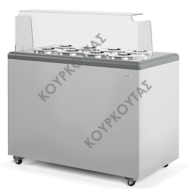 ΒΙΤΡΙΝΑ ΧΥΜΑ ΠΑΓΩΤΟΥ 8 + 6 ΘΕΣΕΙΣ GELATTI 8 CRYSTAL