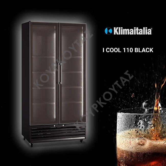 Βιτρίνα συντήρησης αναψυκτικών ICOOL110 JUMBO BLACK KlimaItalia - Image 4