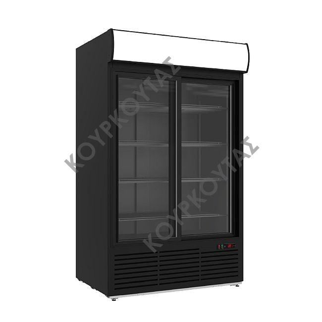 Βιτρίνα συντήρησης αναψυκτικών S1300 SC DD BLACK Μetalfrio - Image 3