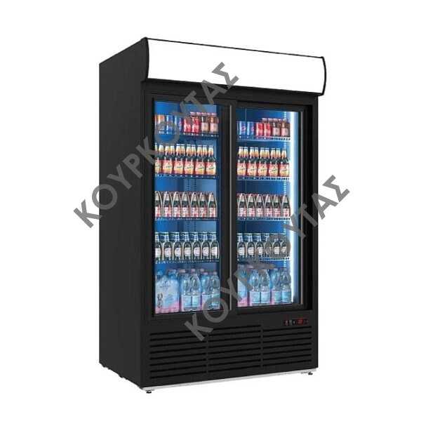 Βιτρίνα συντήρησης αναψυκτικών S1300 SC DD BLACK Μetalfrio