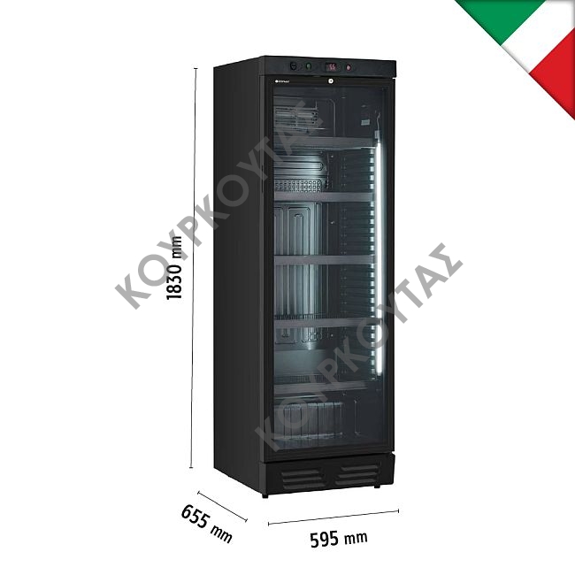 Βιτρίνα συντήρησης EKG390 VG BLACK - Image 2