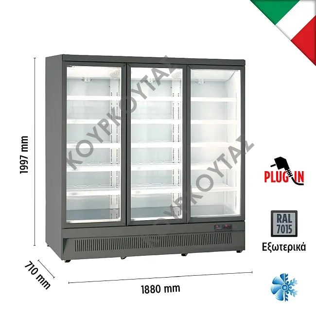Βιτρίνα συντήρησης MR188 TN3 GREY - Image 2