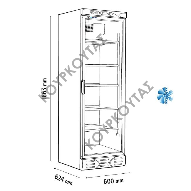 Βιτρίνα συντήρησης D372 SCM4 - Image 2