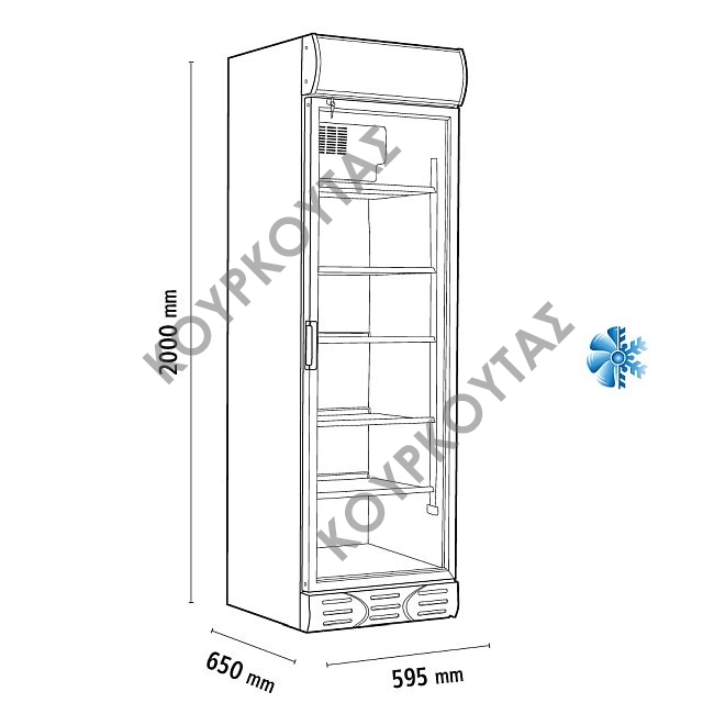 Βιτρίνα συντήρησης D372 SCM4C - Image 2