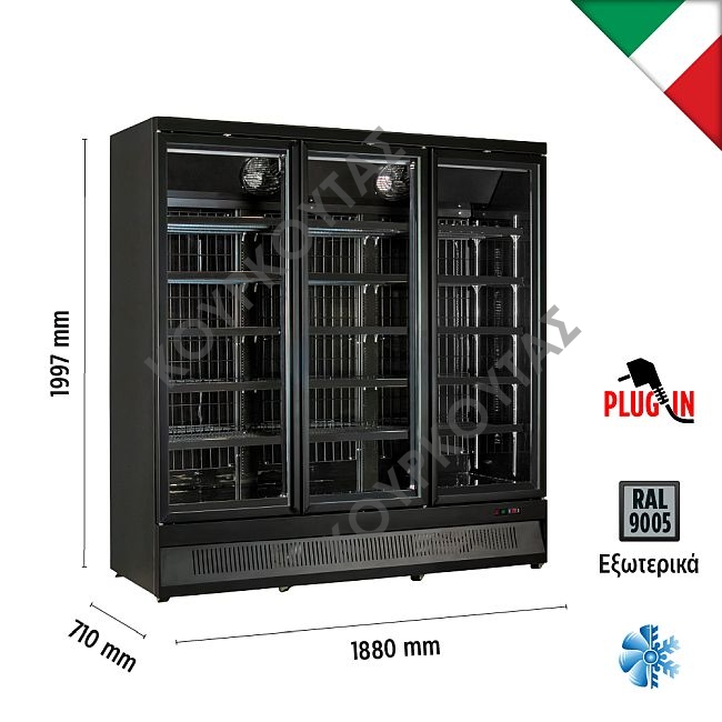 Βιτρίνα συντήρησης MR188 TN3 BLACK - Image 2