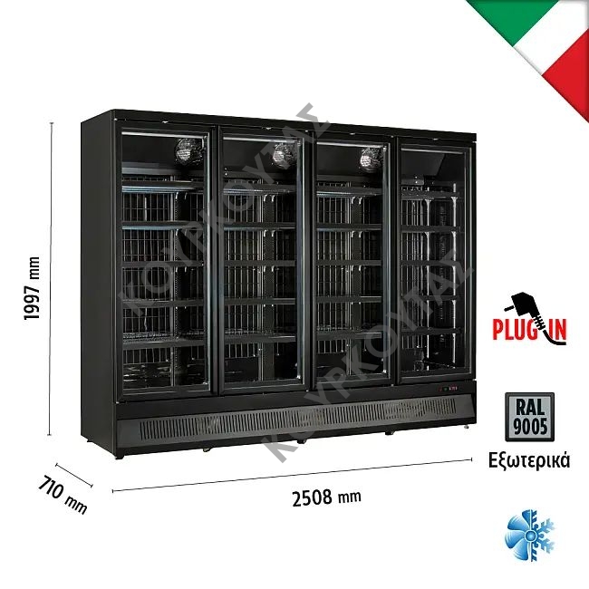 Βιτρίνα συντήρησης MR250 TN4 BLACK - Image 2