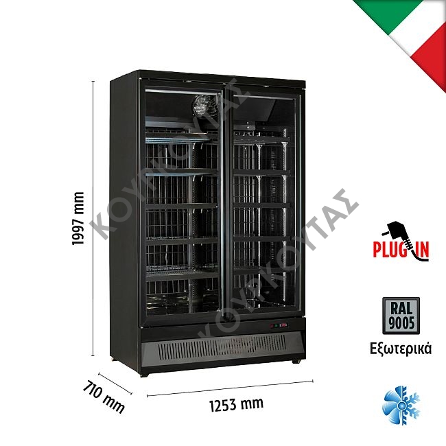 Βιτρίνα συντήρησης MR126 TN2 BLACK - Image 2
